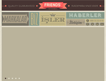Tablet Screenshot of friends.com.tr